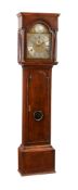 A George II walnut eight-day longcase clock Thomas Hill, London, circa 1730 The five finned pillar