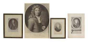 William Derham - two engraved portraits: The first engraved by James Green after an unknown artist,