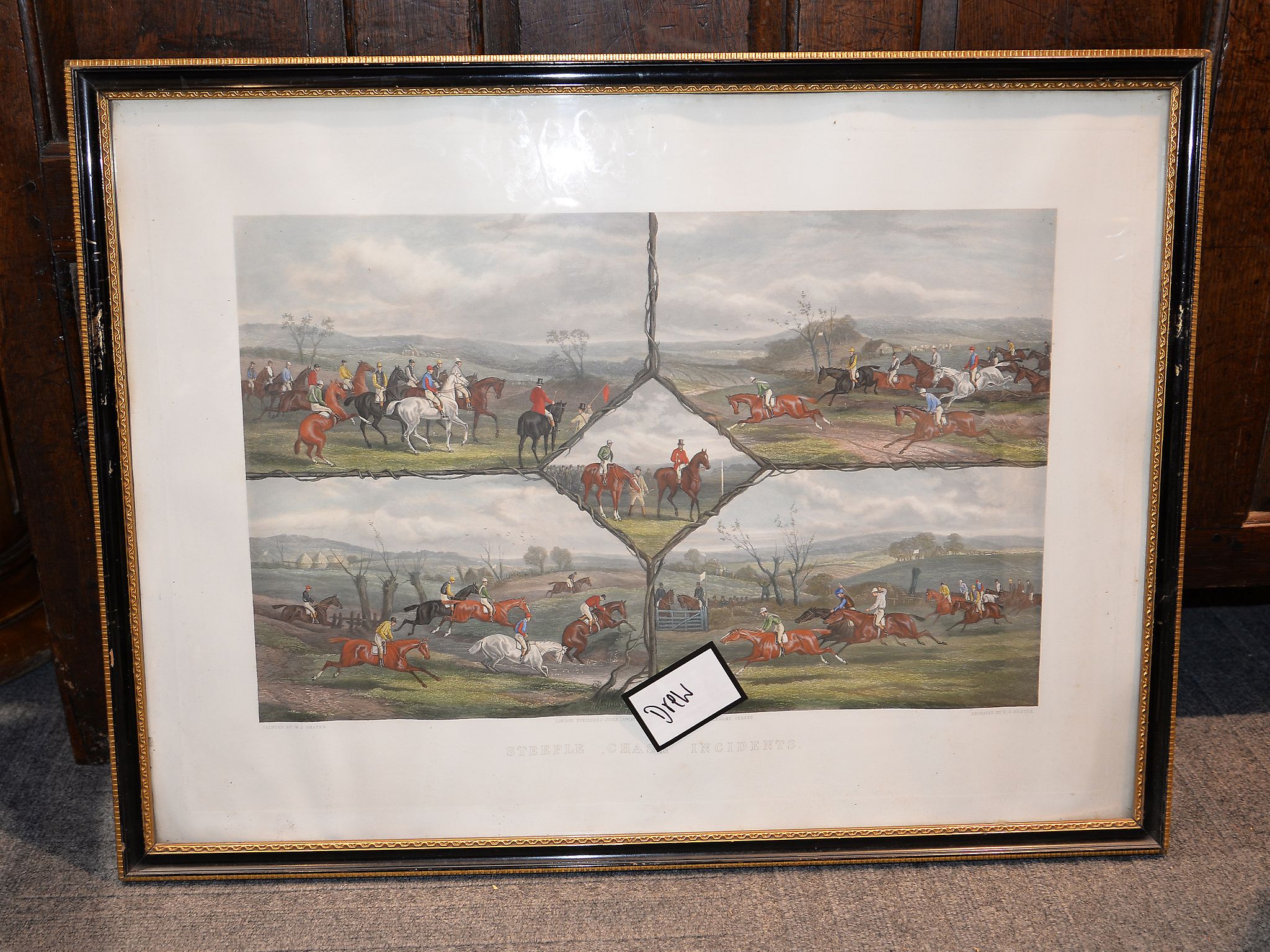 After William Shayer, engraved by E G Hester A set of four horse racing prints; Racing Incidents, - Image 3 of 4