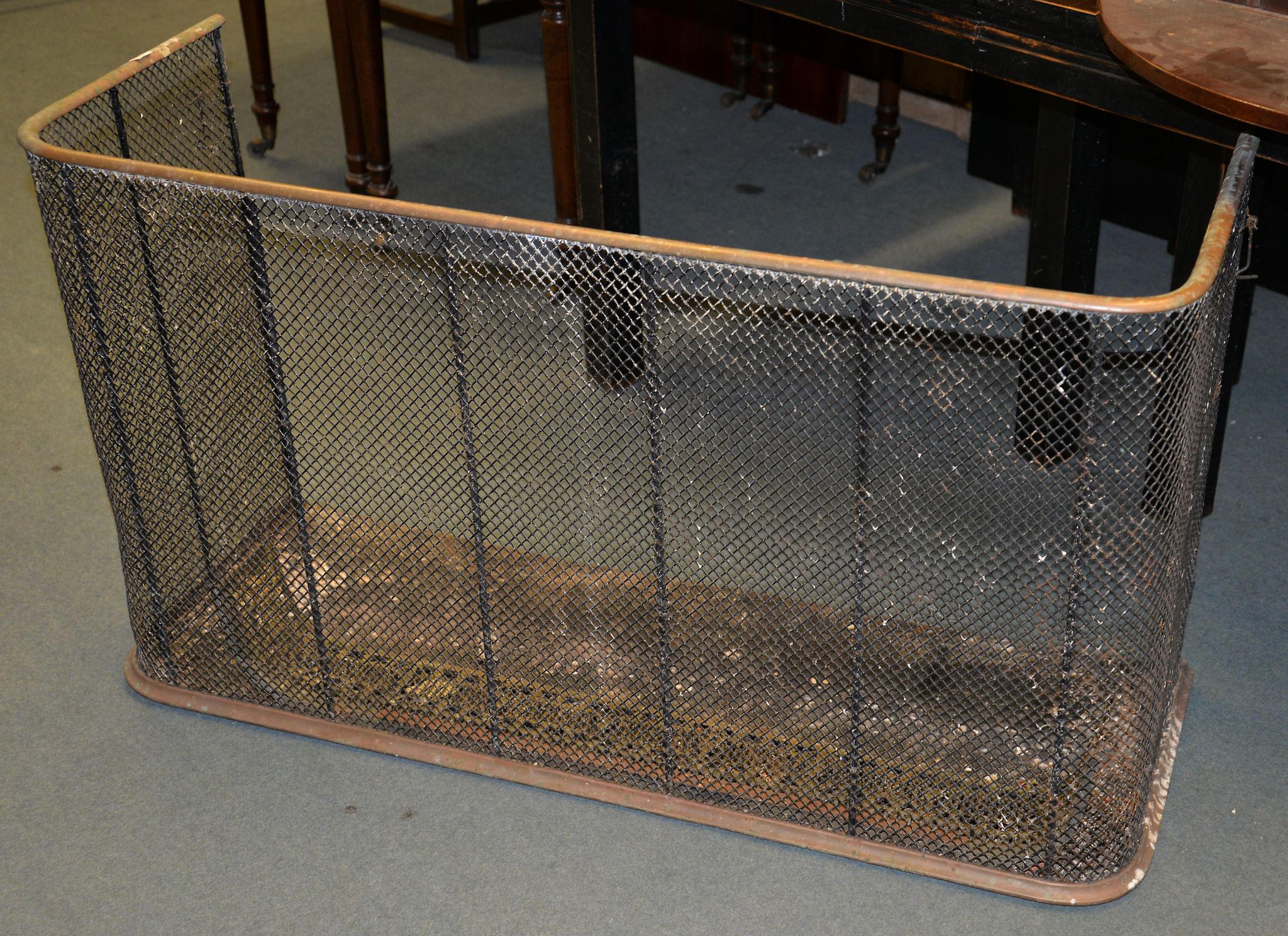 A wirework nursery fender and two further fenders (3) Provenance: Removed from an Oxfordshire