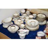 A selection of mostly Worcester porcelains, circa 1800; and a New Hall type helmet jug