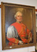 M. Popham (19th century) A half length portrait of a military officer Oil on canvas Signed and dated