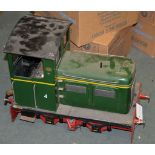 A 5 inch gauge model of a 0-4-0 diesel shunting locomotive No.4, built from a Maxie-trak kit and