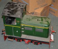 A 5 inch gauge model of a 0-4-0 diesel shunting locomotive No.4, built from a Maxie-trak kit and