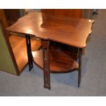 An Edwardian mahogany table, in Art Nouveau style