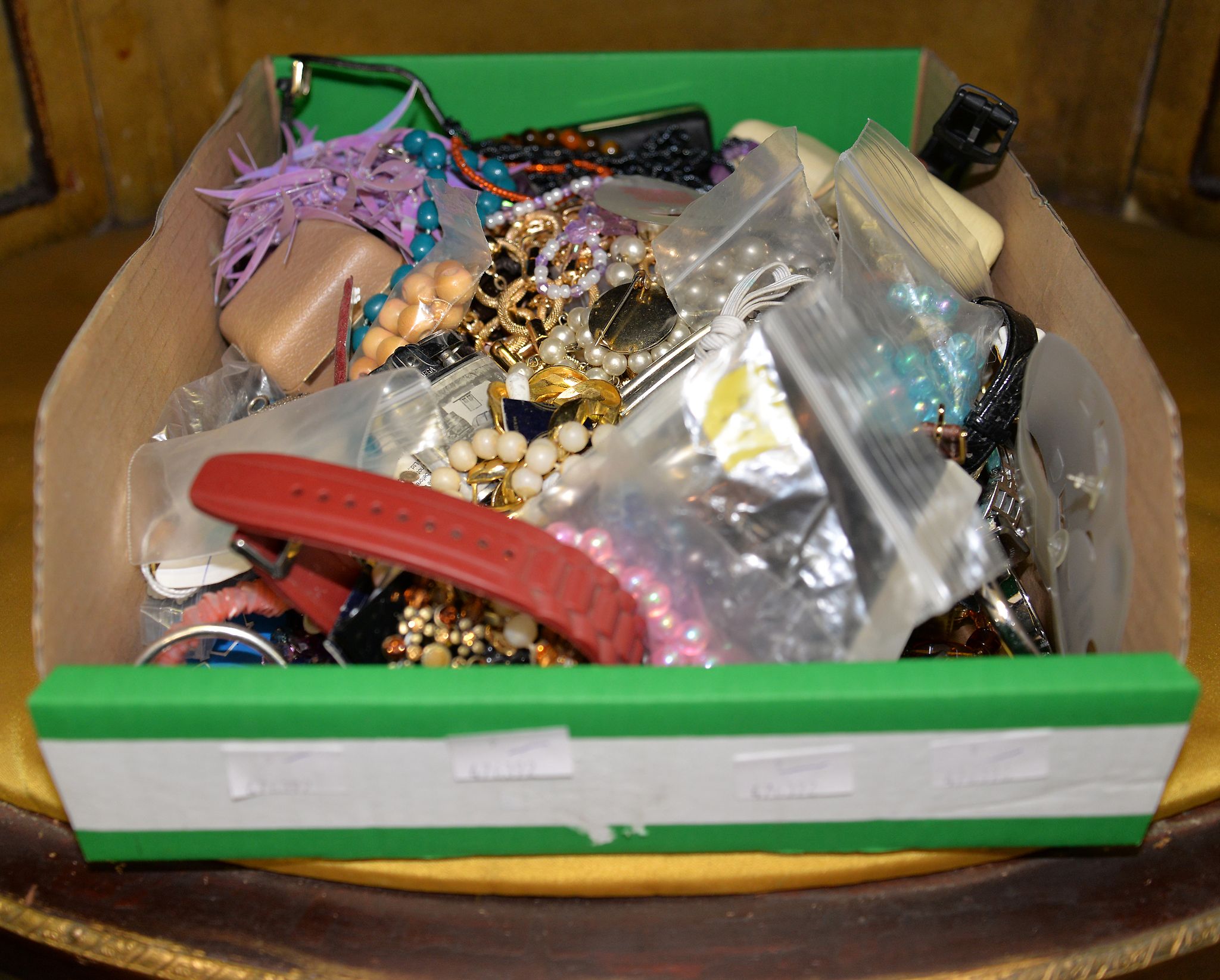 A quantity of costume jewellery to include, bracelets, necklaces, earrings and a small collection of