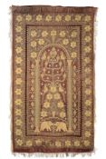 A large Indian metal thread brocade panel, 19th century, Kashmir, approximately 200cm x 118cm,
