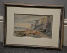 Walter Duncan (1848-1932) White Cliffs Watercolour Signed and dated, 1905, lower right 16 x 28cm (