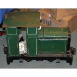 A 5 inch gauge model of a 0-4-0 diesel shunting locomotive, built to the Dan Jeavons design and