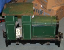 A 5 inch gauge model of a 0-4-0 diesel shunting locomotive, built to the Dan Jeavons design and