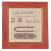 A late 18th/ early 19th century diagram of a slave ship Engraving 40 x 39cm (15 3/4 x 15 3/8in.)