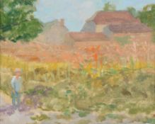 δ Jack Millar (British, 1921-2006) - Provence Oil on board Signed with initials lower right 20 x