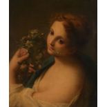 After Francesco Mancini (18th century) - Flora Oil on canvas 52 x 44.5cm (20 1/2 x 17 1/2in.)