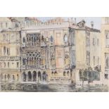 Jules Lessore (British 1849-1892) - Ca' d'oro, Venice Pencil, pen, grey ink and watercolour