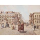 δ Ken Cherrington (British 20th century) - Waterloo Place, London Watercolour Signed and titled