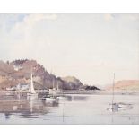 δ Albert Gordon Thomas (Scottish 1893-1965) - Early morning, Oban Watercolour Signed, lower right;
