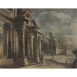 North Italian School (18th century) - Architectural Capriccio Oil on canvas 92.7 x 119cm (36 1/2 x