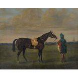 Manner of Abraham Cooper (British 1787 - 1868) - Horse and figure in a landscape Oil on canvas 40