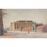 Ernst Graner (Austrian 1865-1943) - Herbst in Schonbrunn Watercolour Signed and dated 1908, lower