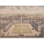 Sutton Nicholls (British fl.1680-1740) - Hanover Square; St James' Square Hand-coloured aquatints