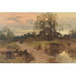 J. Horace Cooper (British 1851-1906) - Evening Light Oil on canvas Signed, lower left, titled, verso