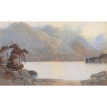 John Fullwood (British 1855-1931) - Loch Lomond Watercolour Signed, lower right 31 x 52cm (12 1/4