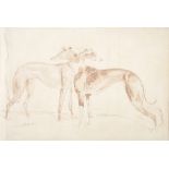 Henry Alken Senior (British 1785-1851) Two greyhounds Watercolour over pencil Signed, lower left