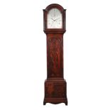 A George III mahogany longcase clock, circa 1780, Thomas Crofts, Newbury, the arched hood with