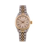 Rolex, Oyster Perpetual Datejust, ref. 6917, a lady s two colour bracelet wristwatch, no. 4236073,