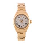 Rolex, Oyster Perpetual Datejust, ref. 6916, a lady's 18 carat gold bracelet wristwatch, no.