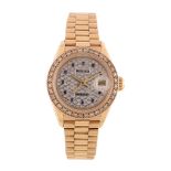 Rolex, Oyster Perpetual Datejust, ref. 69178, a lady's 18 carat gold and aftermarket diamond set