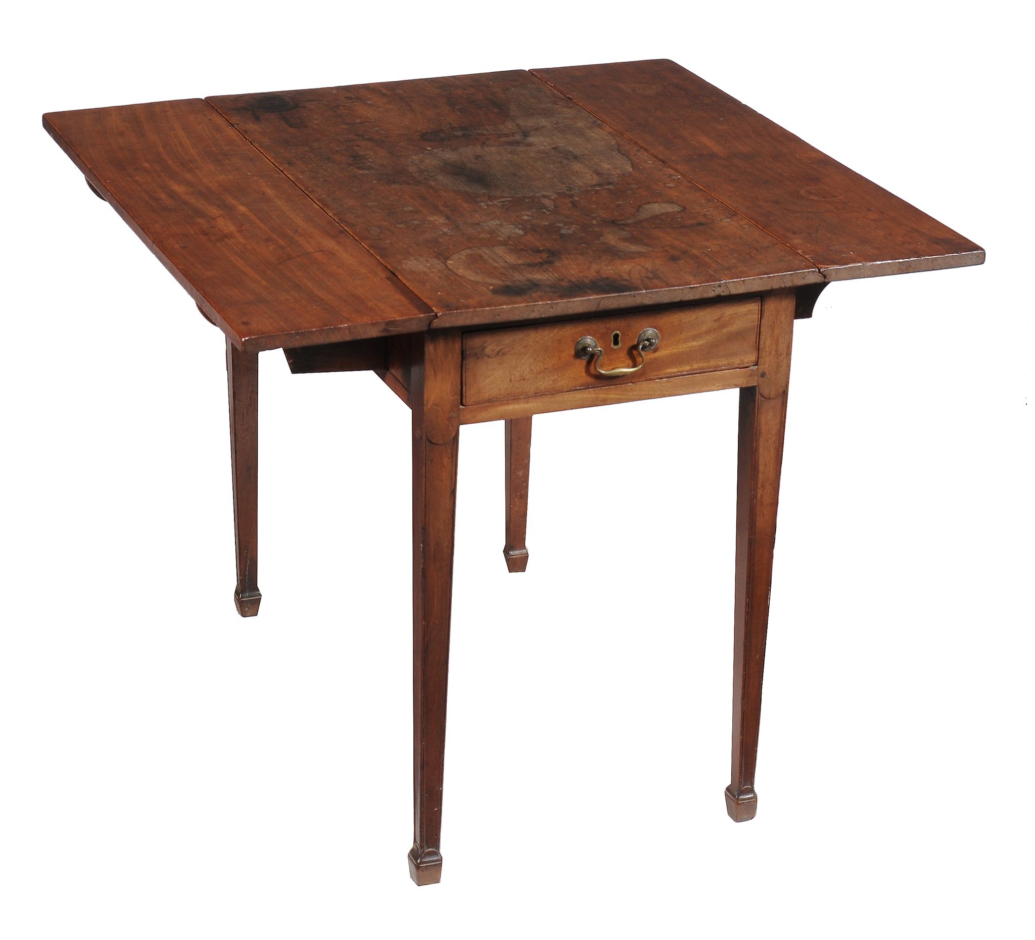 A George III mahogany Pembroke table , circa 1800, 70cm high 88cm wide, 82cm deep
