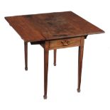 A George III mahogany Pembroke table , circa 1800, 70cm high 88cm wide, 82cm deep