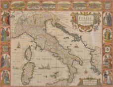 Italy, Speed (John): Italia Newly augmented, George Humble, bearing date 1626, hand coloured