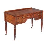 A William IV dressing table , circa 1835, in the manner of Gillows, 82cm high, 135cm wide, 50cm