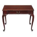 A Victorian mahogany side table in George III style, second half 19th century, after the manner of