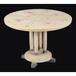 A painted centre table of recent manufacture, overall painted to
