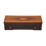 Ω A Swiss inlaid rosewood and simulated key-wound musical box, Ducommen & Girod, circa 1870, the