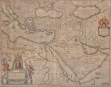 Blaeu (Johan and Willem), Turcicum Imperium, showing north east Africa, Italy, Greece, Turkey, and