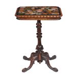 A specimen marble topped occasional table , the Victorian base, circa 1860, in the manner of