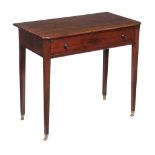 A Regency mahogany side table, circa 1815, 76cm high, 83cm wide, 45cm deep