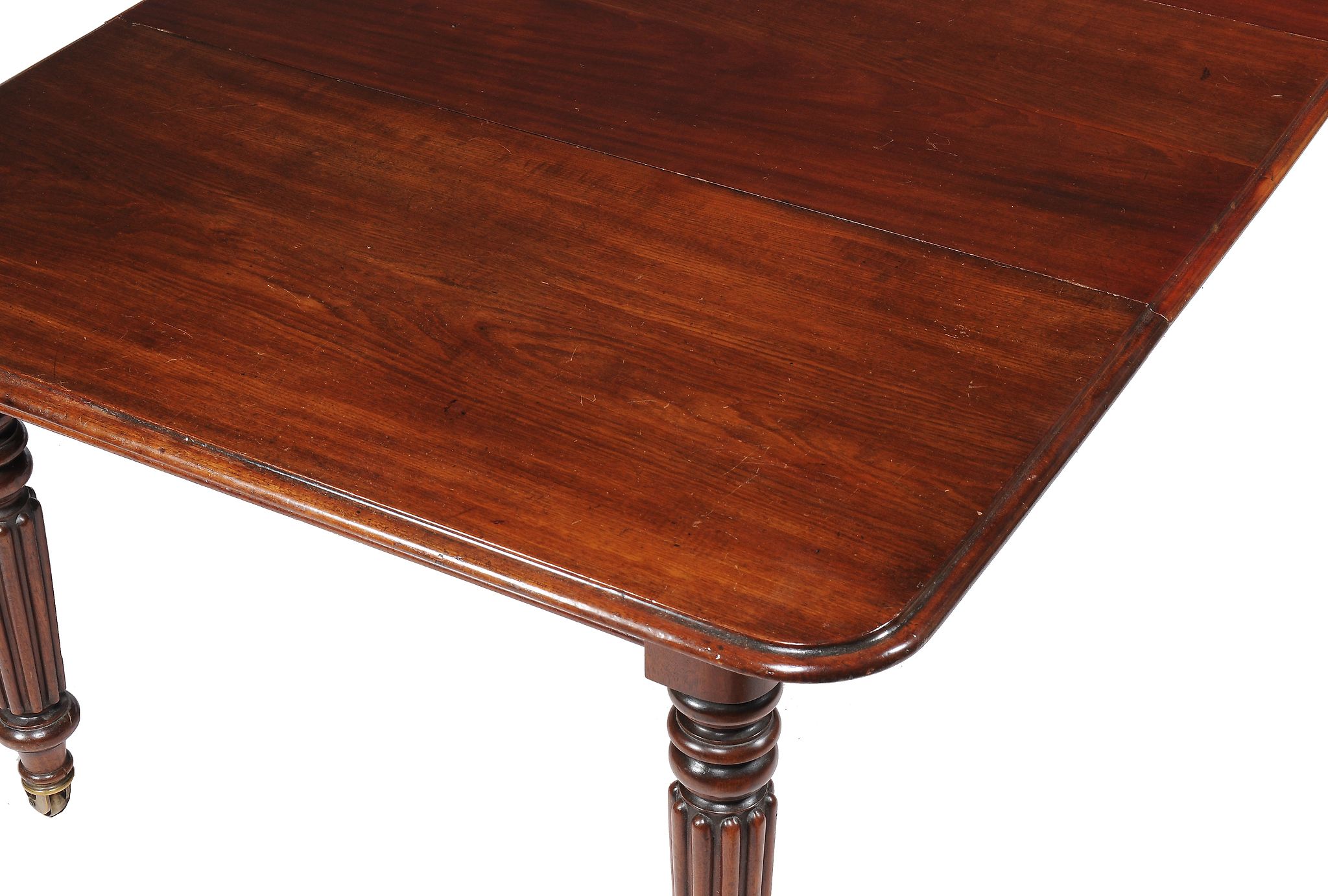 A George IV mahogany extending dining table, circa 1825, in the manner of Gillows, the rounded - Image 2 of 2