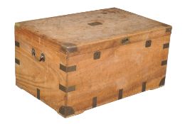 A camphor chest , second half 19th century, 47cm high, 91cm wide, 61cm deep