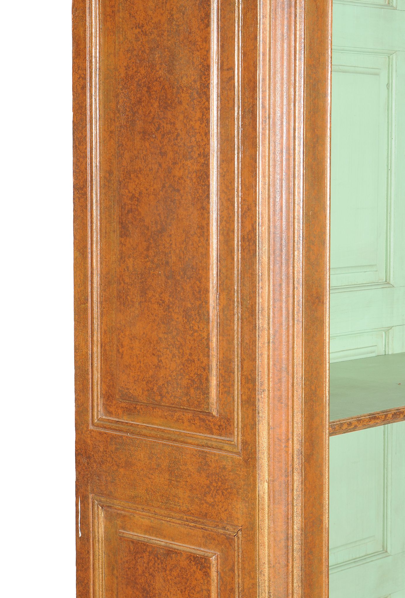 A pair of bookcases in Victorian style , 20th century, of large proportion, the surfaces simulated - Image 3 of 3