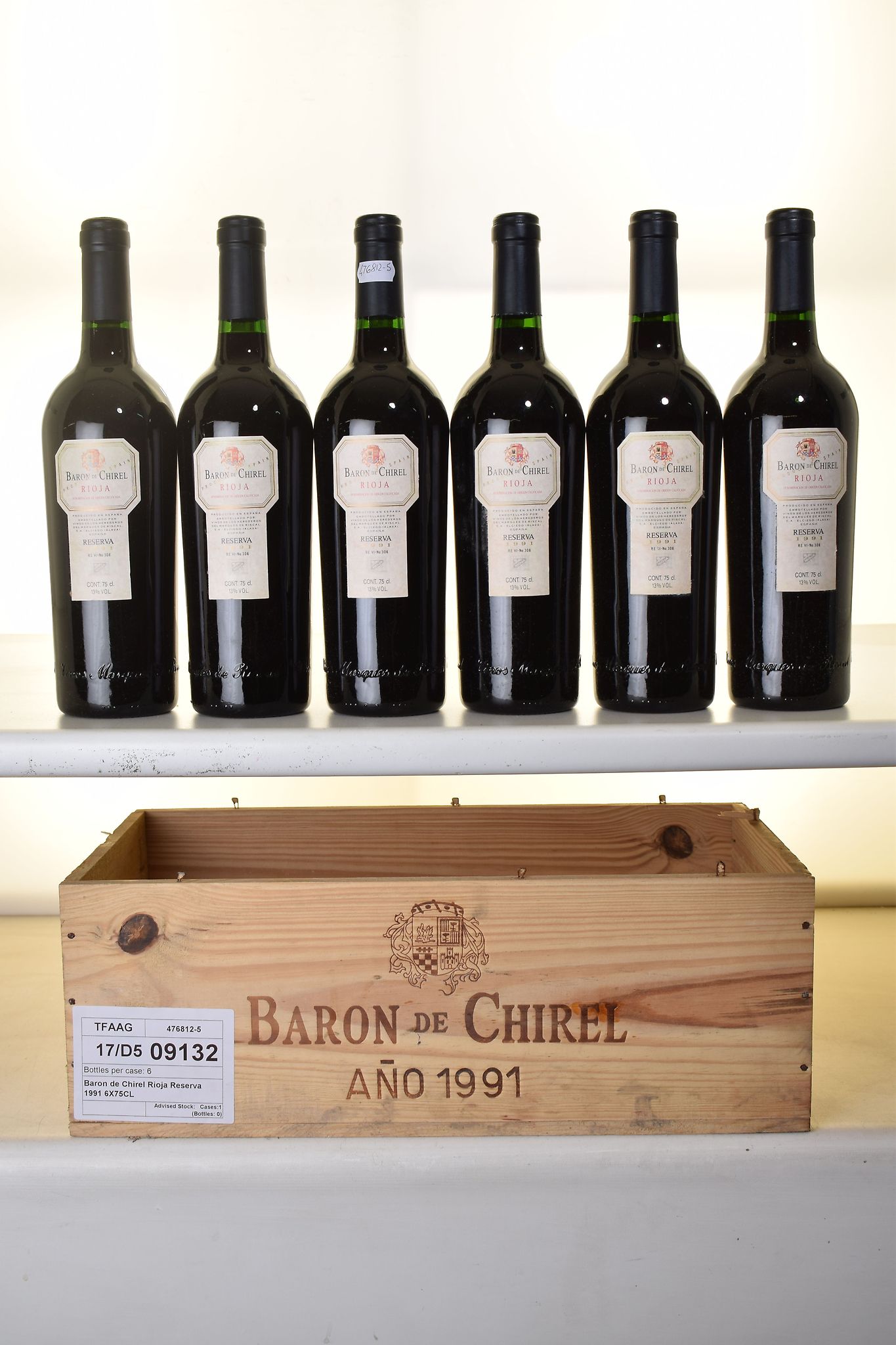 Baron de Chirel Rioja Reserva 1991 6 bts OWC