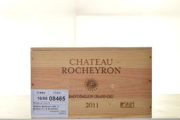 Chateau Rocheyron 2011 St Emilion 6 bts OWC IN BOND