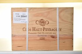 Chateau Clos Haut-Peyraguey 2007 Sauternes 24 hf bottles OWC IN BOND