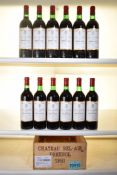 Chateau Bel-Air Pomerol 1981 12 bts OWC