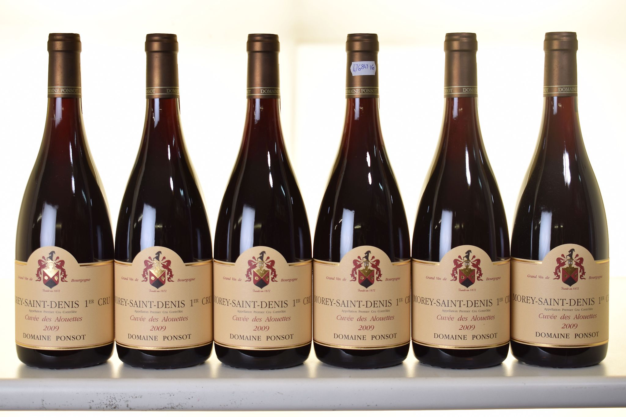 Morey St Denis 1er Cru Cuvee Les Aloutttes 2009 Domaine Ponsot 6 bts IN BOND