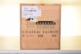 Chateau Talbot 2008 St Julien 24 hf bts OWC